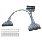 TWO Device Silver ROUND SCSI INTERNAL 29-INCH IDC50